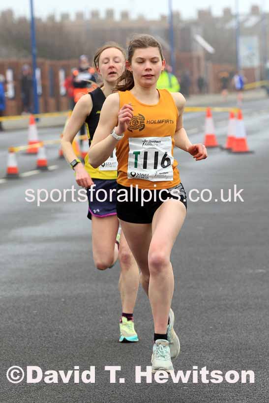 Senior womens 6 Stage 2023 Northern Mens 12 stage and Womens 6 Stage Relays and Young Athletes, Redcar. Photo: David T. Hewitson/Sports for All Pics